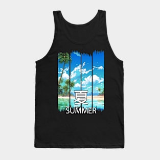 Summer Paradise Beach Landscape – Anime Shirt Tank Top